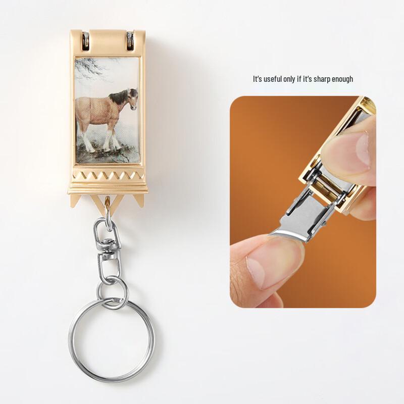 CHENGLI Folding Mini Stainless Steel Nail Clipper Keychain