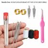 6/25/34PCS Multi-Purpose Sewing Tool Set with Top Needle Easy Sewing Needle and Thread Kit Quilt Sewing Needle