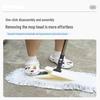 Household 360° Rotating Flat Mop with Absorbent Cloth