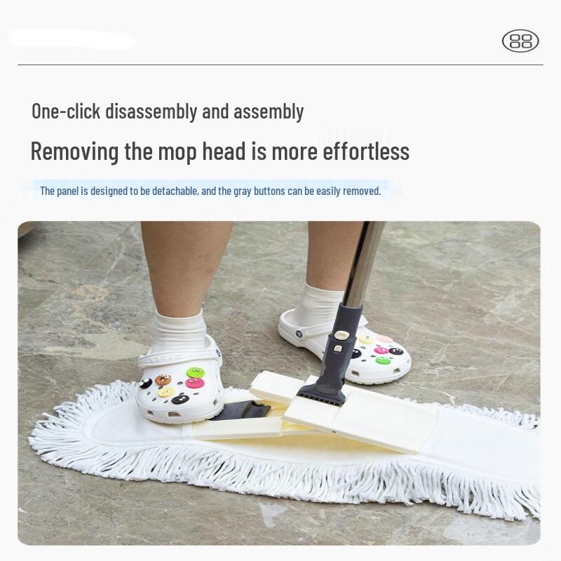 Household 360° Rotating Flat Mop with Absorbent Cloth