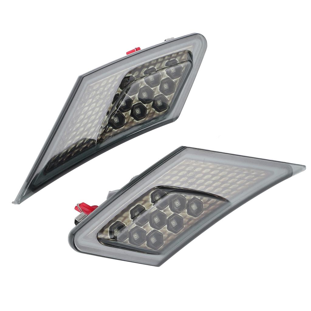 Pair LED Side Marker Turn Signal Leaf Lights Smoked Lens Fit for Scion FRs Subaru BRz GT86 1320