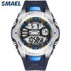 SMAEL 1340  Fashion New Design Men Digital Watch Rubber Strap Water Resistant Superior  Multi Function Date Sports Wristwatch