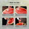 2-in-1 Stainless Steel Watermelon Cutter, Watermelon Slicer, Fruit Watermelon Cutting Tool, Double Head Stainless Steel Watermelon Cutter & Fruit Fork