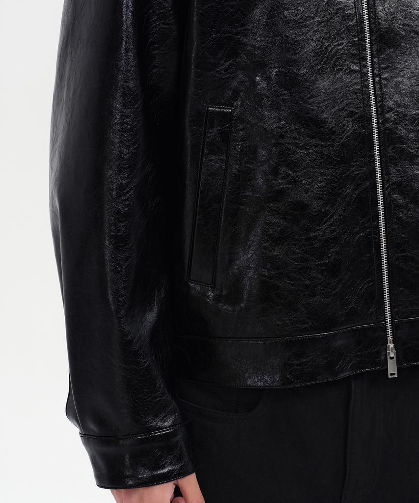 Musinsa Standard Patent Synthetic Leather Single Jacket [Black]