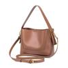 Yocipa Leather Bucket Bag for Women, 3-Way Shoulder Bag, Handbag, Crossbody Bag, Genuine Leather Tote Bag, Large Capacity, Lightweight, Stylish,
