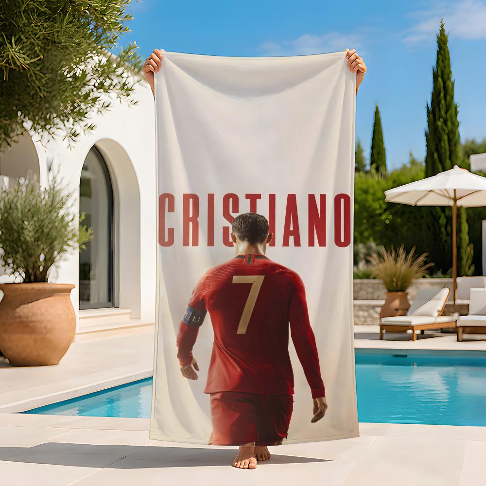 SportStar C-Cristiano R-Ronaldo Asciugamano Extra Large Asciugamano da Spiaggia Asciugatura Rapida Senza Sabbia Super Assorbente Leggero