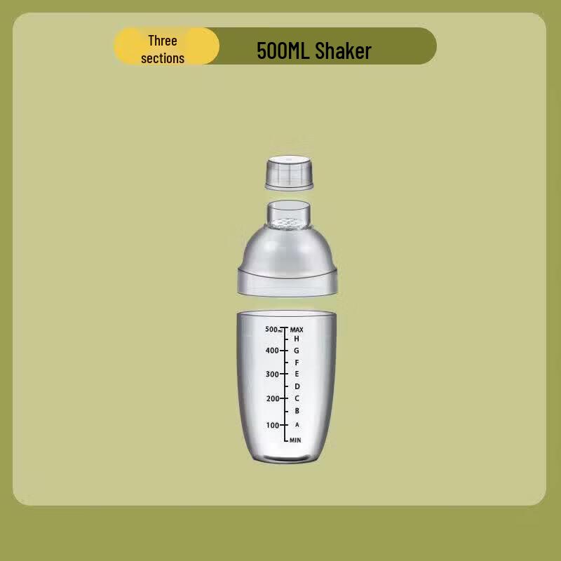 ZISIZ Food Grade Thickened 4-Section Shaker Cup