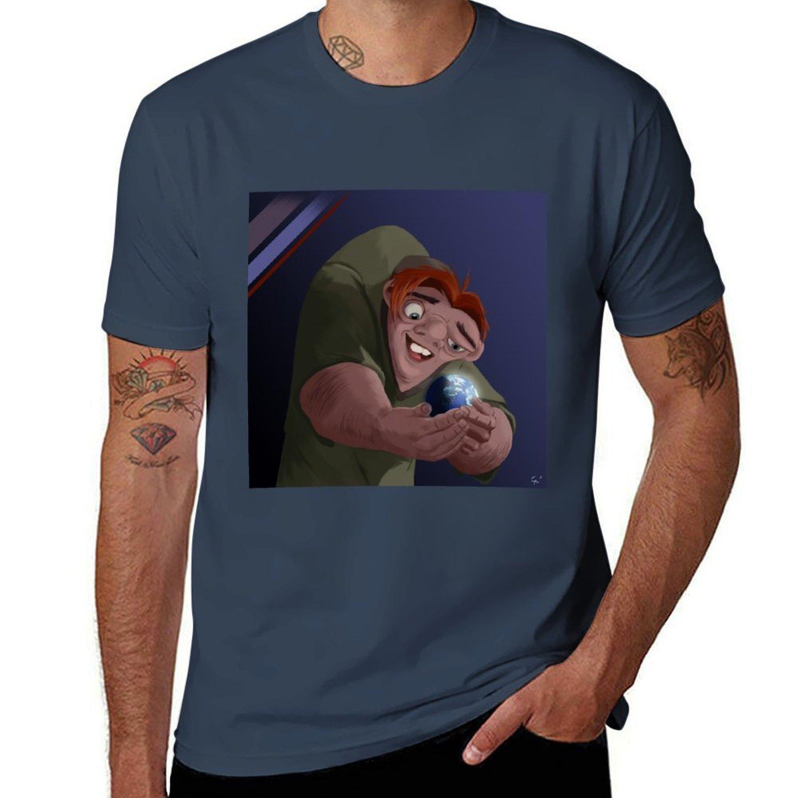 Quasimodo Tshirt Simple Casual Short Sleeve Cotton Tshirt S