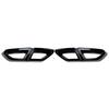 Black Rear Exhaust Muffler Tail Pipe Cover Trim For 2016-19 VW Passat Variant B8