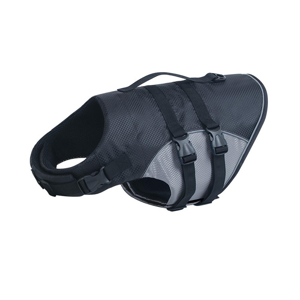 

Reflective Dog Life Jacket Adjustable Dog Surfing Clothes Pet Safety Vest For Small Medium Dogs S серый