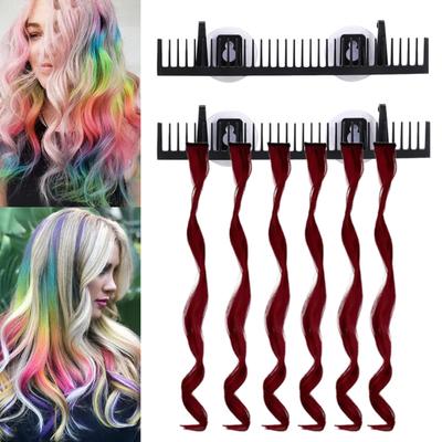 Hair Extension Holder with Suction Cup Wall Mount Hair Extension Hanger Hairpiece Styling Drying Rack Wig Organizer Storage Display Rack