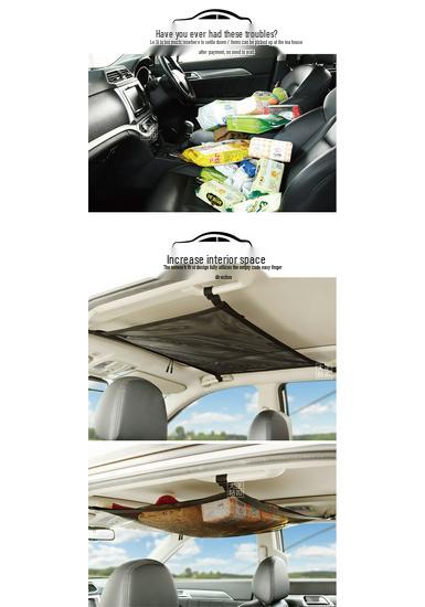 In-Stock Adjustable Hanging Car Ceiling Storage Net Bag