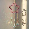 Yousheng Crystals Suncatcher, Hanging Star Sun Catcher with Prisms for Windows, Healing Crystal Wind Chimes Decor for Home, Gift for Christmas