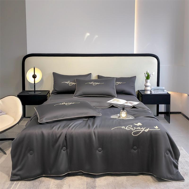 Letnia cienka kołdra miękka kołdra klimatyzacyjna kołdra czterosezonowa koc podwójny chłodzący pościel kołdry 150 kołdra na pojedyncze łóżko