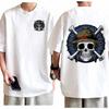 One Piece "Straw Hat Pirates Jolly Roger" Anime White Oversized Women And Men Fashion Comfortable T-Shirt