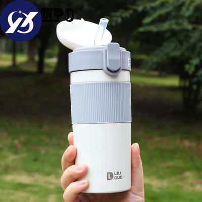 Stroh Thermos Tasse Mädchen Wasser Tasse Student Tragbare Kaffeetasse Tragbare Thermos Tasse Große Kapazität Tasse