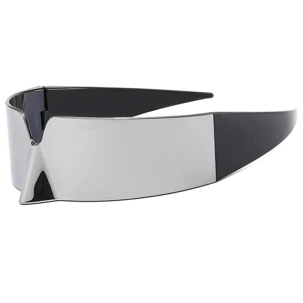 Spot trend cool new special-shaped mirror niche sports technology sense anti-blue light integrated sunglasses