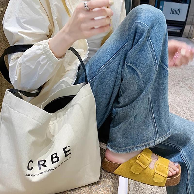 Silver burst pattern thick-soled cork slippers double-breasted fashion Boken shoes cool slippers women's pedal summer wear