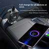 GE10 Voltage Display Car Charger with Retractable Cable PD 65W Fast Charging Adapter Temperature Control Protection