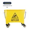Durable Iron Wheeled Mop Bucket with Juicing Water Cart for Hotel Cleaning