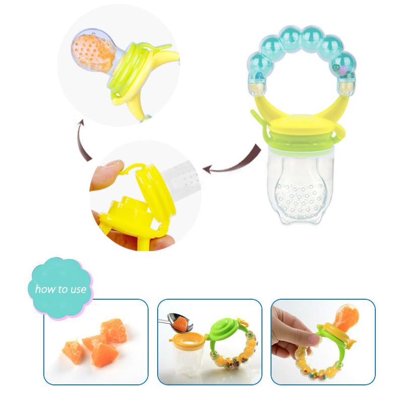 Fresh Food Nibbler Baby Fruit Pacifiers Feeder Kids Nipples Feeding Safe Baby Nipple Teat Pacifier