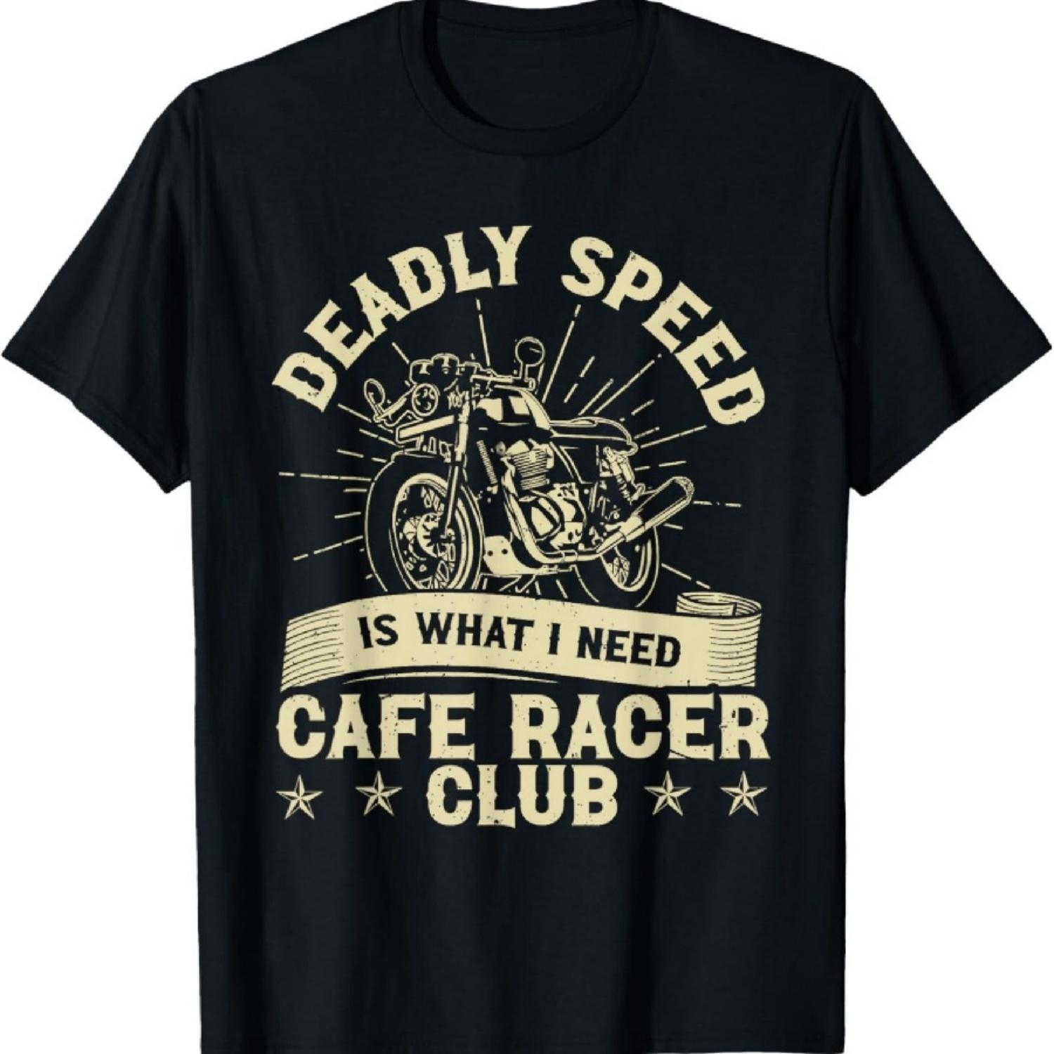 

Deadly Speed Is What I Need - Vintage Cafe Racer T-Shirt XXXXXL чорний