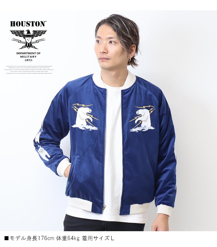 VELVETTEN SOUVENIR JACKET 51386 NAVY [Houston] (ALASKA)