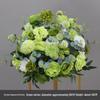 Simulated Silk Floral Arrangement: Round Flower Ball for Aisle, Table, or Wedding Stage Decoration.