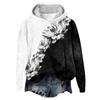 Women's Hooded Long Sleeve Printed Flannel Top Hooded Sweatshirt