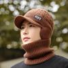 Woolen Hat for Men In Winter Windproof Large Brim Warm and Cold Hat New Knitted Hat Autumn and Winter Cold Proof Hat for Men