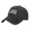 American Flag Black and White Version Baseball Cap Snap Back Hat Fishing Hat Hood Birthday Hats Women Unisexs