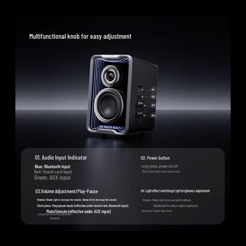 Edifier Halo 2.0SE Gaming Bluetooth Desktop Speakers CN plug (adapter included)