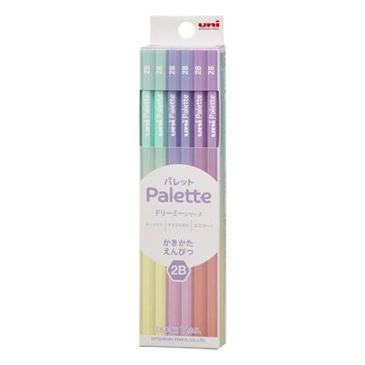 Mitsubishi Pencil Uni Palette 2B Writing Pencils Dreamy Series, 12-Pack K56452B