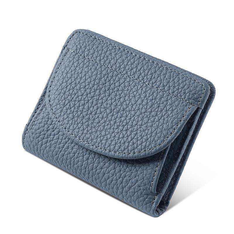 Women's Genuine Leather RFID Anti-Theft Multi-Card Wallet and Small Coin Purse