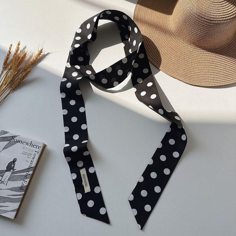 Ribbon Floral Scarf Printed Scarf Headband Fashion Narrow Long Scarves  Dress Decor