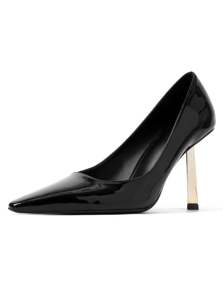 

2025 Лето Новые Остроносые Туфли на Высоком Каблуке Женские Сандалии Повседневная Обувь с Мелким Вырезом Элегантная Женская Обувь Zapatillas Mujer 40 чёрный