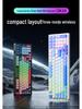 Aurora GK10 Two-Tone 98-Key Mechanical Hot-Swappable Backlit Esports Keyboard (Three-Mode, Wired/Wireless, Rechargeable)