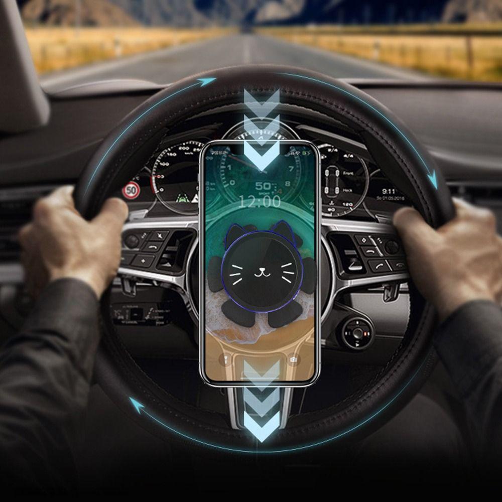 Cat Car Phone Holder Rotatable Mount Auto Accessories New Steering Wheel Holder