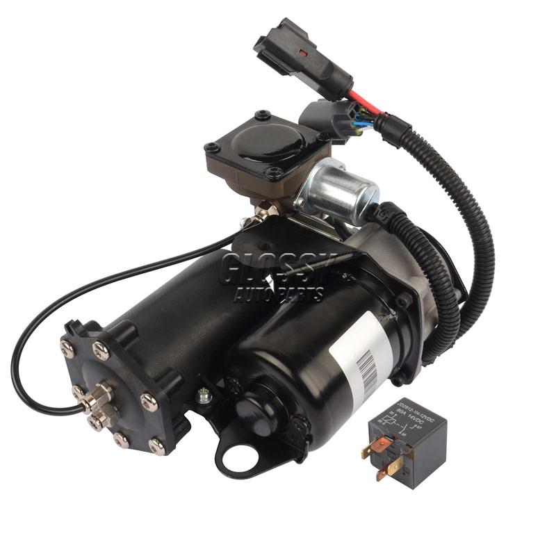 AP03 LR023964 Hitachi Style Air Suspension Compressor Pump +Relay For Land Rover Discovery 3&4 LR3 LR4 Range Rover Sport