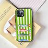 Dreifarbige gestreifte Fisch-Handyhülle für iPhone 17,16,15,14,13,12,11 Plus,Pro Max,XS,Bunte Silberne Handyhülle Funda Cover