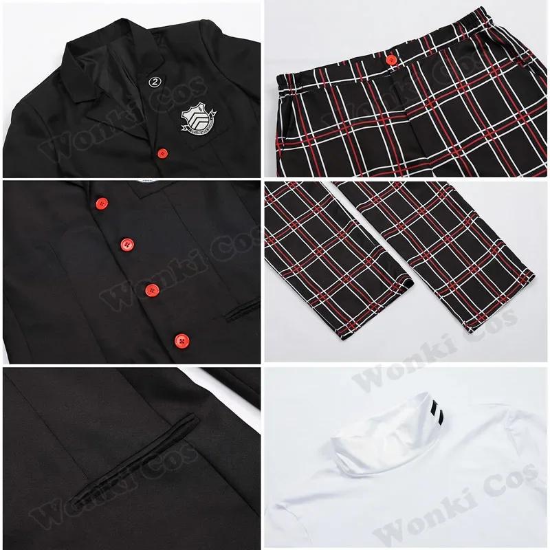 Game Amamiya Ren Cosplay Costume School Uniforms Kasumi Yoshizawa P5 Cosplay Jk Outfits For Men Women Role Play