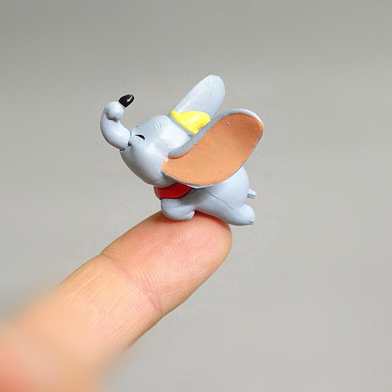 Anime Figure 4cm Dumbo Kawaii Cartoon Animal Adorable Doll DIY Decor PVC Mini GK Action Model Model Toy Birthday Gift