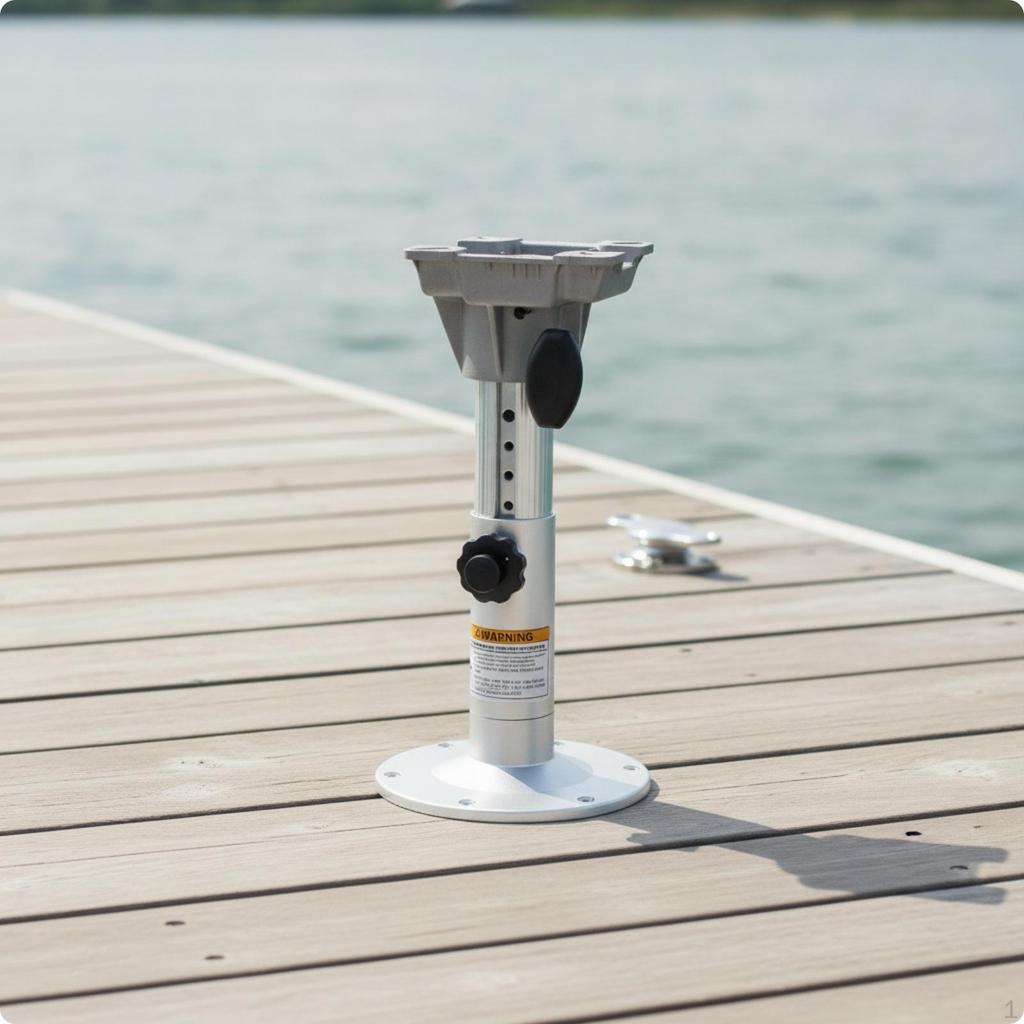 Boat Seat Base with Rotating Mount Compact Marine Sturdy for Anglers