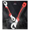 Multifunctional Universal Flexible Wrench Red&Black 45 Steel Wrench Tool Fast Fixed Double-Ended Pipe Wrench Repair Supplies
