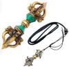 Five-pronged Vajra and Vajra Pendant Set (Large + Small Set)