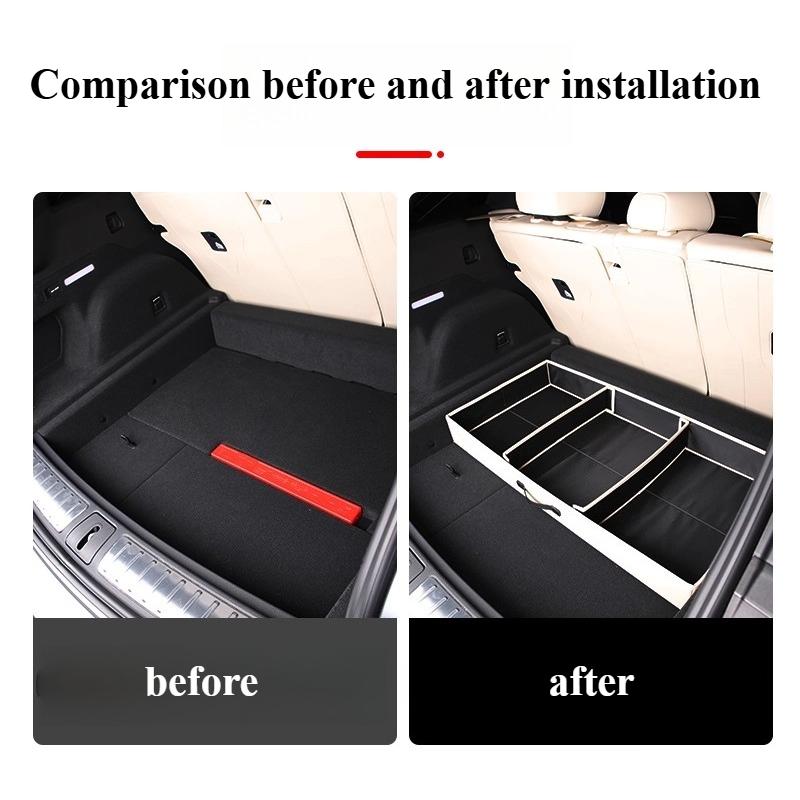 Trunk Lower Storage Box For NIO ES6 EC6 2024-2025 Trunk Storage Box Car Interior Accessories Lower Boot Storage Compartment
