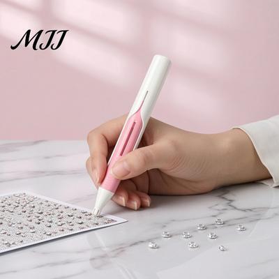 Runder Faux-Diamant-Picker Auto-Perlenspender Stift, Wachsfreies Kunst DIY Stickstift Werkzeug für Diamant-Bastelarbeiten Ergonomisches Basteln