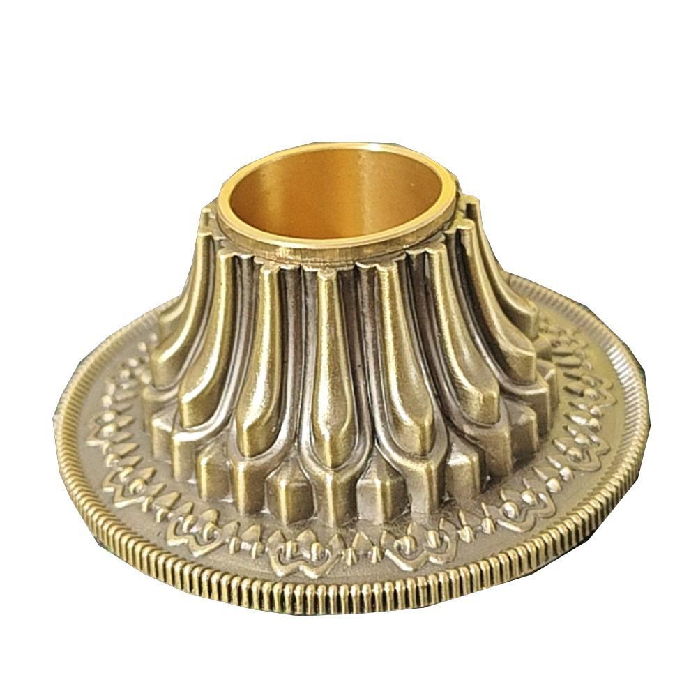 

New Sturdy Copper Hand-Crank Buddhist Altar Offering Ornament