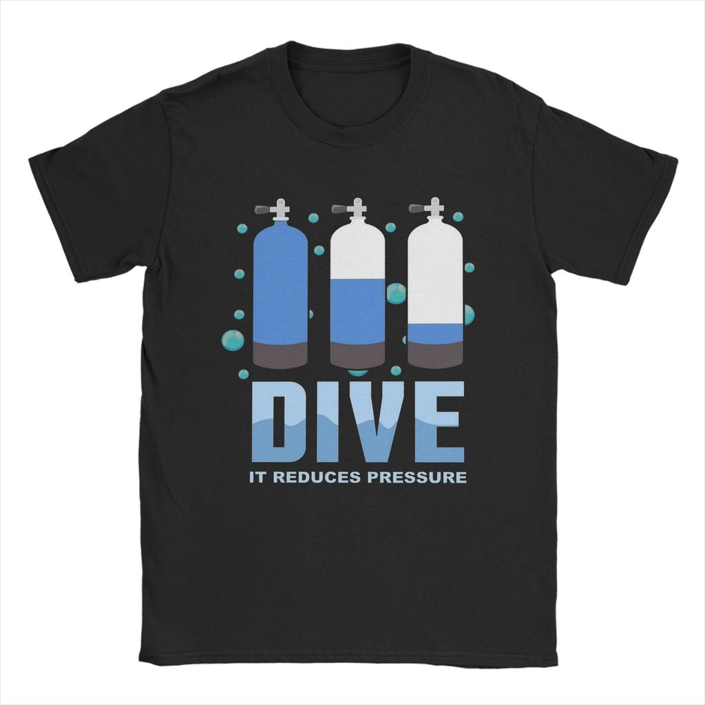 Unisex Unisexs Scuba T Shirts Diving Diver Cotton Clothes Novelty Short Sleeve Crewneck Tee Shirt Plus Size Tshirt