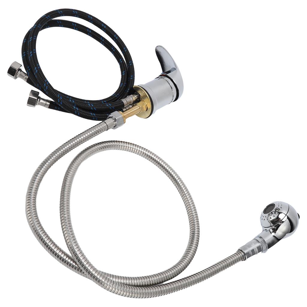 Shampoo Bed Chair Faucet 70cm Pipe Hot Cold Water 120cm Soft Hose Shower Head for Hair Salon